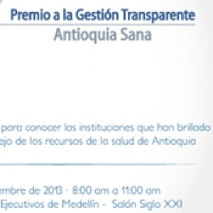 Antioquia premia la gestión transparente de sus hospitales