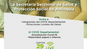COVE Departamental - Actualización COVID-19, Maternidad segura e infancia